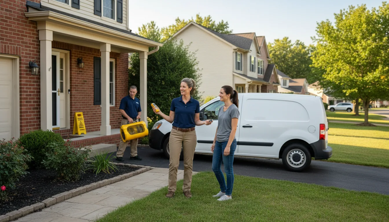 Residential water damage restoration in Norris, SD